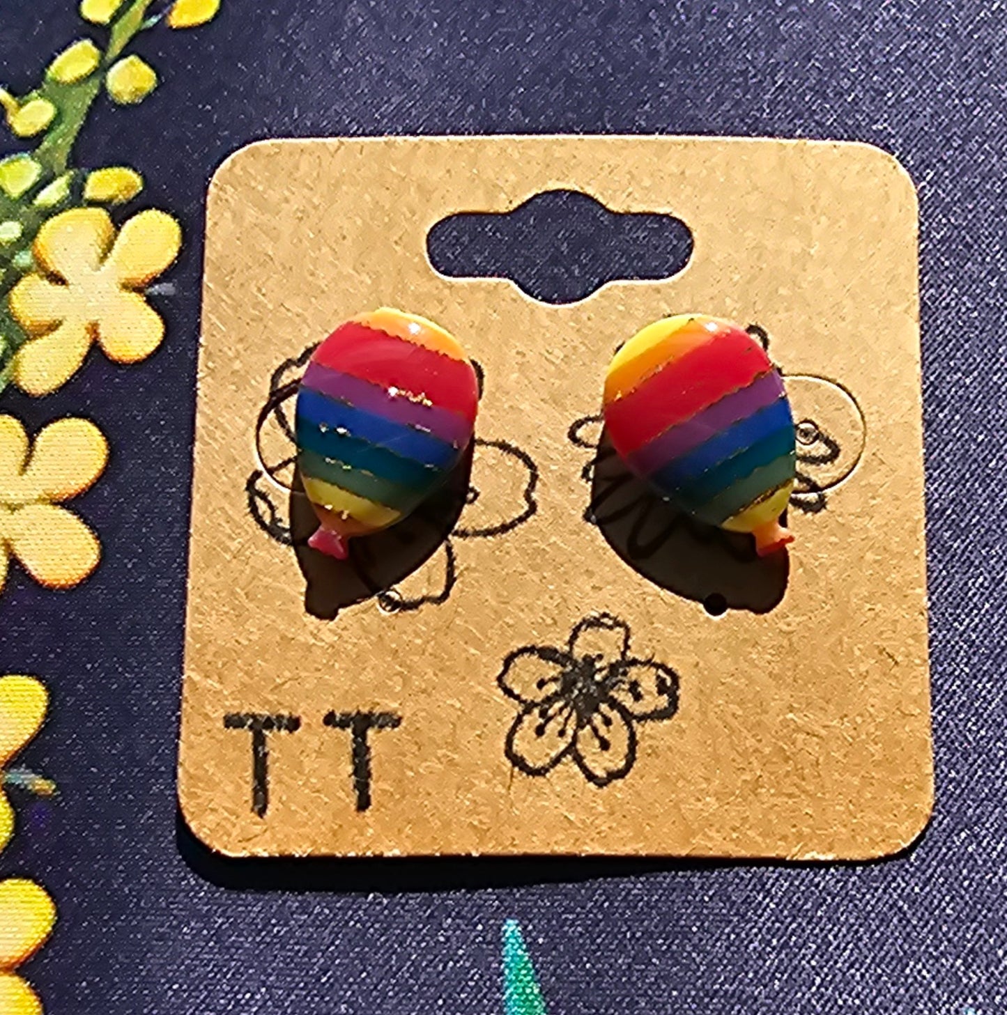Rainbow studs