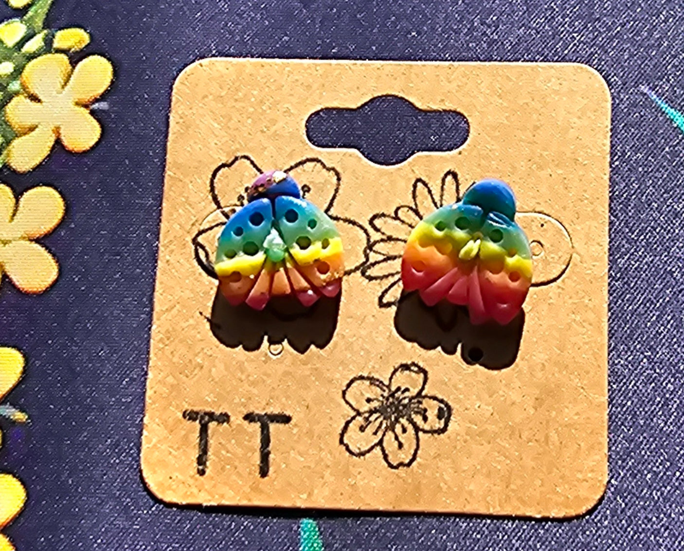 Rainbow studs