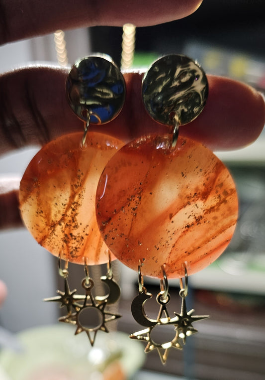 Sun, Moon and Stars earrings